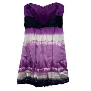 Imperfect NWT bebe strapless mini dress sweetheart neckline zipper back